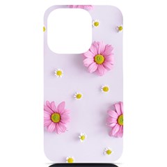 Springpurple Flower On A Purple Background Iphone 14 Pro Black Uv Print Case