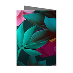 Flowers, Mate, Pink, Purple, Stock Wall Mini Greeting Cards (pkg Of 8)