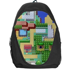 Pixel Map Game Backpack Bag by Cemarart