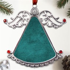 Background Green Metal Angel With Crystal Ornament