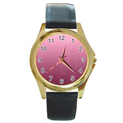 Background-27 Round Gold Metal Watch