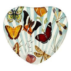 Butterfly-love Heart Glass Fridge Magnet (4 Pack)