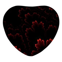 Amoled Red N Black Heart Glass Fridge Magnet (4 Pack)