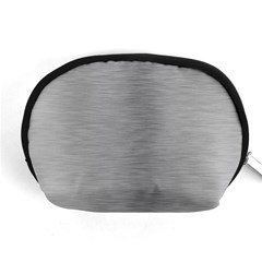 Aluminum Textures, Horizontal Metal Texture, Gray Metal Plate Accessory Pouch (medium)