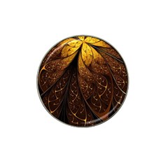 Gold, Golden Background Hat Clip Ball Marker (4 Pack)