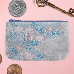 Vintage Retro Texture, Light Retro Background Large Coin Purse
