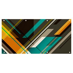 Material Design, Lines, Retro Abstract Art, Geometry Banner And Sign 8  X 4 