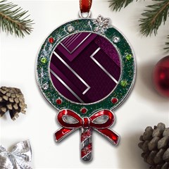 Purple Abstract Background, Luxury Purple Background Metal X mas Lollipop With Crystal Ornament