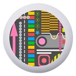 Pattern Geometric Abstract Colorful Arrows Lines Circles Triangles Dento Box with Mirror Front