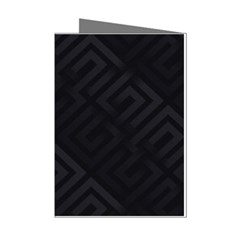 Black Pattern, Black, Pattern Mini Greeting Cards (pkg Of 8)