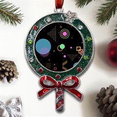 Colartive, Aesthetic, Amoled, Black, Colorful, Desenho Metal X mas Lollipop With Crystal Ornament