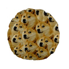 Doge, Memes, Pattern Standard 15  Premium Round Cushions