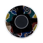 Authentic Aboriginal Art - Riverside Dreaming On-the-Go Memory Card Reader Front