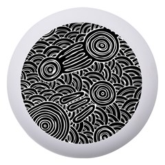 Authentic Aboriginal Art - Meeting Places Dento Box With Mirror