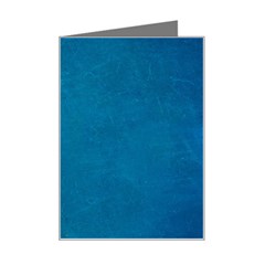 Blue Stone Texture Grunge, Stone Backgrounds Mini Greeting Card