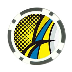 Colorful Abstract Background Art Poker Chip Card Guard (10 Pack)