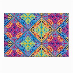 Colorful Floral Ornament, Floral Patterns Postcard 4 x 6  (pkg Of 10)