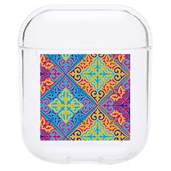 Colorful Floral Ornament, Floral Patterns Hard Pc Airpods 1/2 Case by nateshop