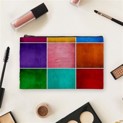 Colorful Squares, Abstract, Art, Background Cosmetic Bag (medium)