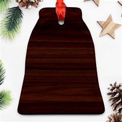 Dark Brown Wood Texture, Cherry Wood Texture, Wooden Ornament (bell)