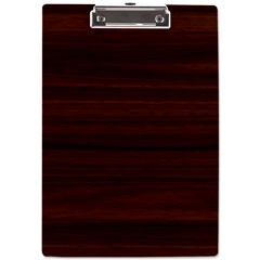 Dark Brown Wood Texture, Cherry Wood Texture, Wooden A4 Acrylic Clipboard