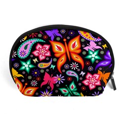 Floral Butterflies Accessory Pouch (large)