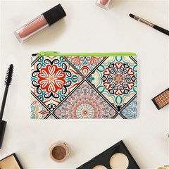 Flowers Pattern, Abstract, Art, Colorful Cosmetic Bag (xs)