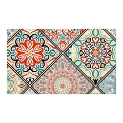 Flowers Pattern, Abstract, Art, Colorful Banner And Sign 5  X 3 