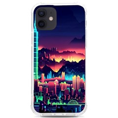 Cityscape Building Painting 3d City Illustration Iphone 12/12 Pro Tpu Uv Print Case