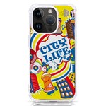 Colorful City Life Horizontal Seamless Pattern Urban City iPhone 14 Pro TPU UV Print Case Front