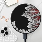 Abstract Complex Fractal Math Wireless Fast Charger(Black) Front