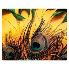 Japan Art Artwork Asia Drawing Lake Landscape Mountain Nature Oriental Premium Plush Fleece Blanket (medium)