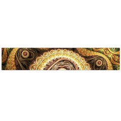 Fractals, Floral Ornaments, Waves Large Premium Plush Fleece Scarf 