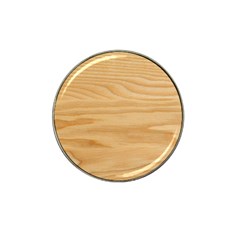 Light Wooden Texture, Wooden Light Brown Background Hat Clip Ball Marker (4 Pack)