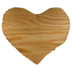 Light Wooden Texture, Wooden Light Brown Background Large 19  Premium Heart Shape Cushions
