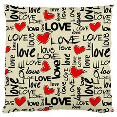 Love Abstract Background Love Textures Large Premium Plush Fleece Cushion Case (one Side)