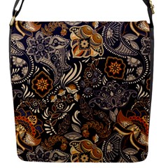 Paisley Texture, Floral Ornament Texture Flap Closure Messenger Bag (s) by nateshop