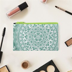 Round Ornament Texture Cosmetic Bag (xs)