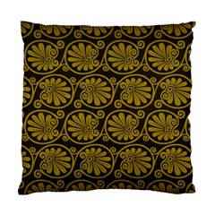Yellow Floral Pattern Floral Greek Ornaments Standard Cushion Case (two Sides)