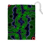 Authentic Aboriginal Art - After The Rain Drawstring Pouch (5XL) Front