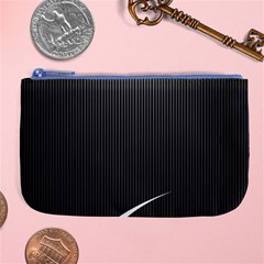 S Black Fingerprint, Black, Edge Large Coin Purse