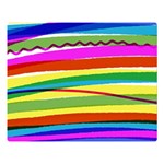 Print Ink Colorful Background Two Sides Premium Plush Fleece Blanket (Large) 80 x60  Blanket Back