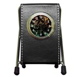 Fractal Patterns Gradient Colorful Pen Holder Desk Clock Front