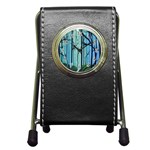 Nature Outdoors Night Trees Scene Forest Woods Light Moonlight Wilderness Stars Pen Holder Desk Clock Front