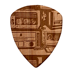 Radios Tech Technology Music Vintage Antique Old Wood Guitar Pick (set Of 10) by Grandong