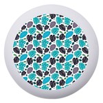 Leaves Monstera Pattern Nature Blue Purple Mauve Flora Dento Box with Mirror Front