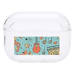 Seamless Pattern Musical Instruments Notes Headphones Player Hard PC AirPods Pro Case Front