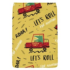 Childish Seamless Pattern With Dino Driver Removable Flap Cover (s)