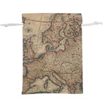 Old Vintage Classic Map Of Europe Lightweight Drawstring Pouch (XL) Back