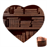 Book Nook Books Bookshelves Comfortable Cozy Literature Library Study Reading Room Fiction Entertain Heart Wood Jewelry Box Front